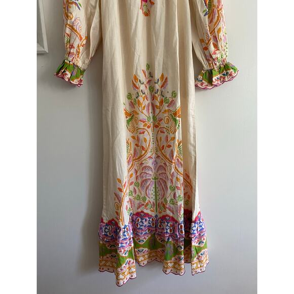 FARM RIO NWT Anthropologie Printed Linen Blend Dress Size XS - Picture 12 of 13
